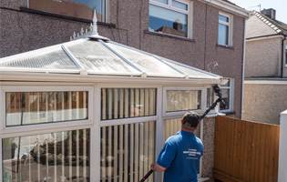 Softwash systems for conservatory roofs